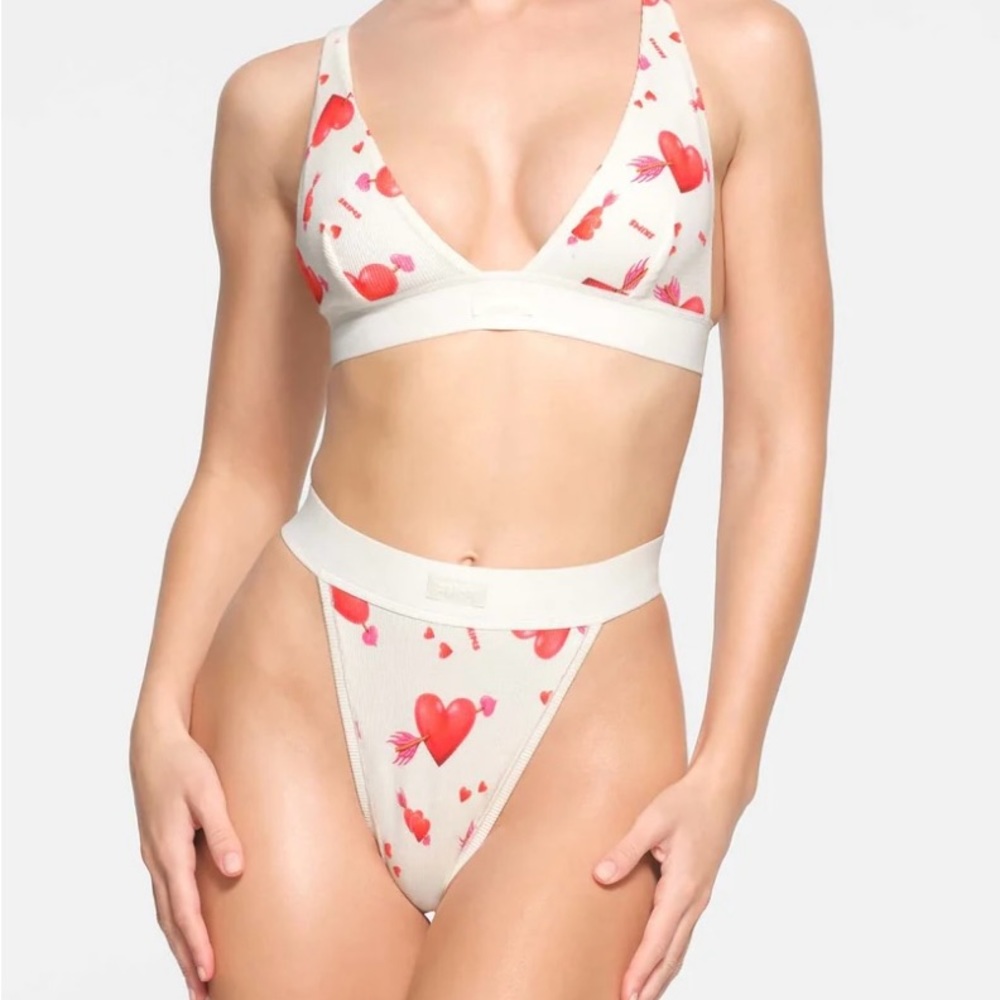 SKIMS thong and bralette set